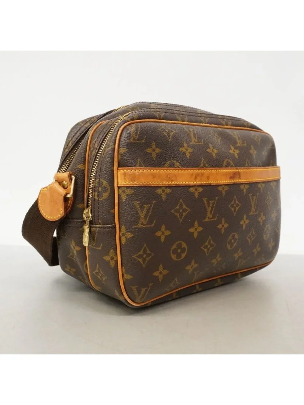 Louis Vuitton Shoulder Bag Monogram Reporter PM Brown